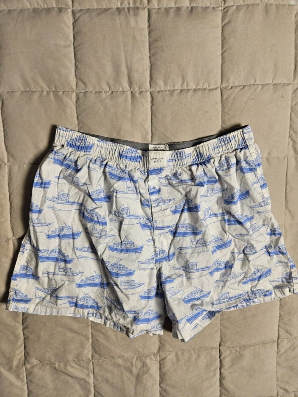 American Eagle Boxers Mens XL 40-42 Boat Print New Never Worn